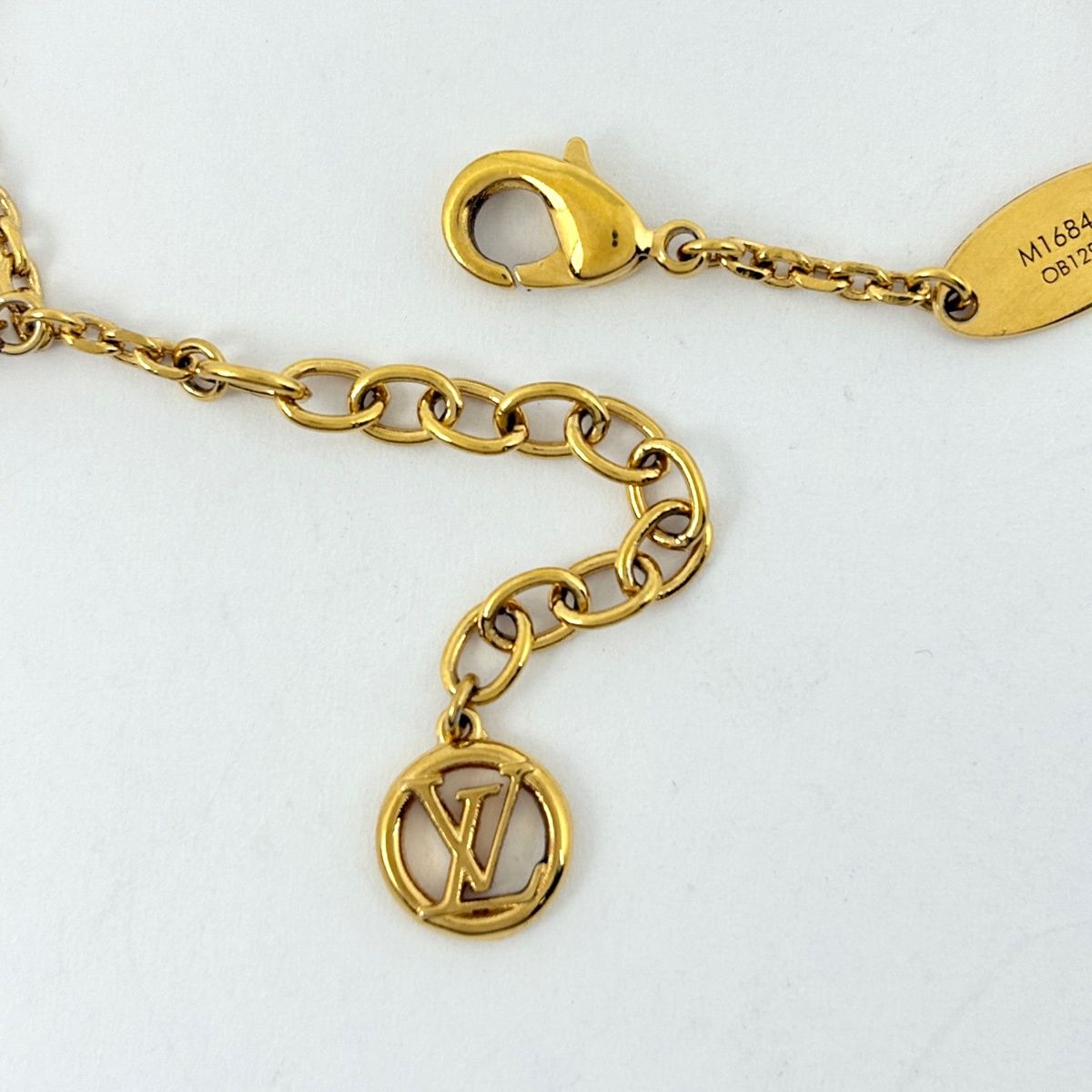 Louis Vuitton Blue Pearl Bracelet Metal Gold — view 3