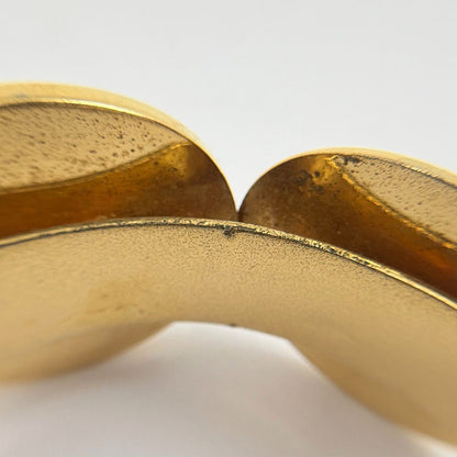 Chanel CC Logo Bangle Gold Plated Bracelet — view 5