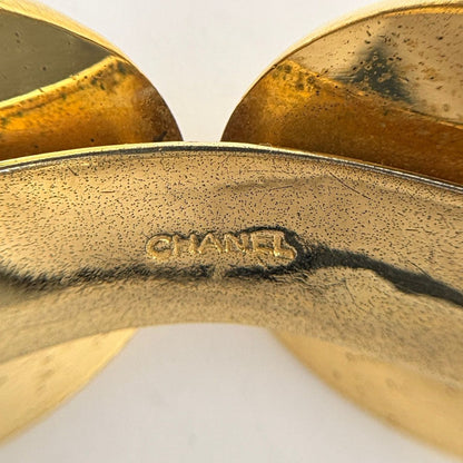 Chanel CC Logo Bangle Gold Plated Bracelet — view 6