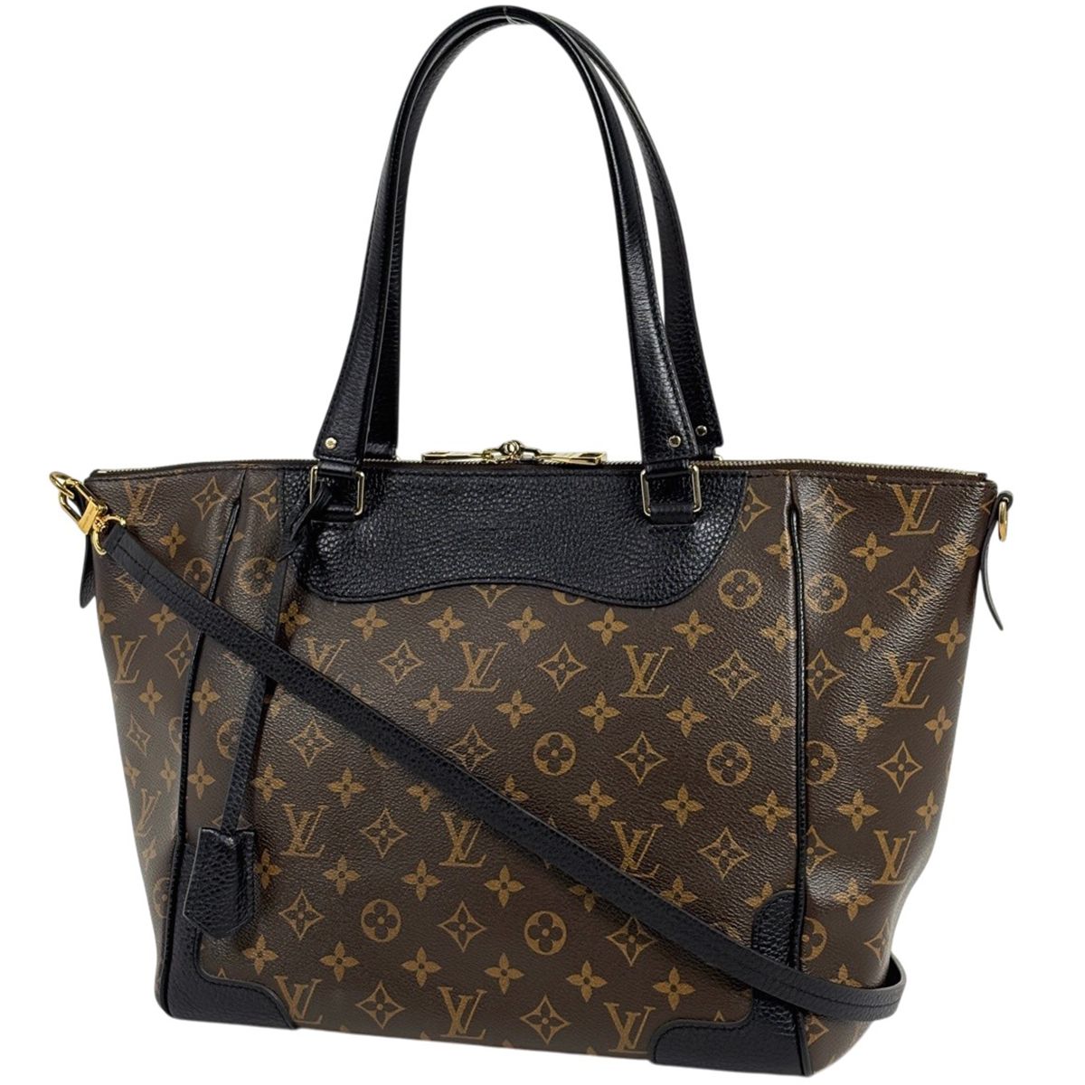 Louis Vuitton Estrella 2-Way Shoulder Bag Tote Monogram Brown Black