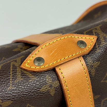 Louis Vuitton Saumur 35 Crossbody Shoulder Bag Monogram Brown — view 5