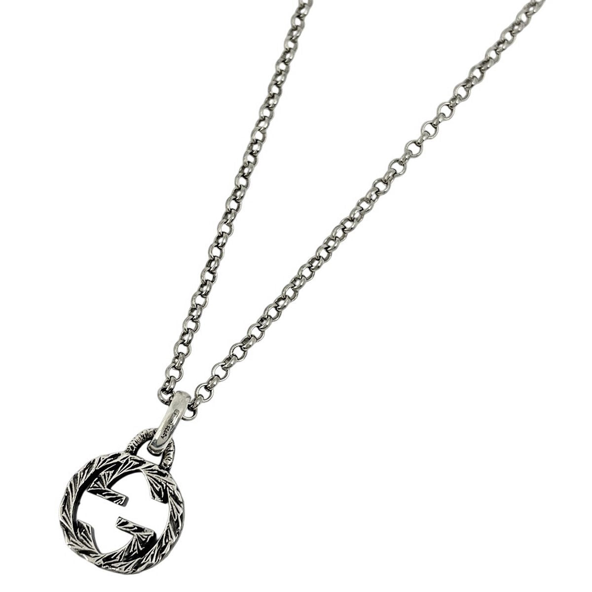 Gucci Interlocking Necklace 925 Sterling Silver