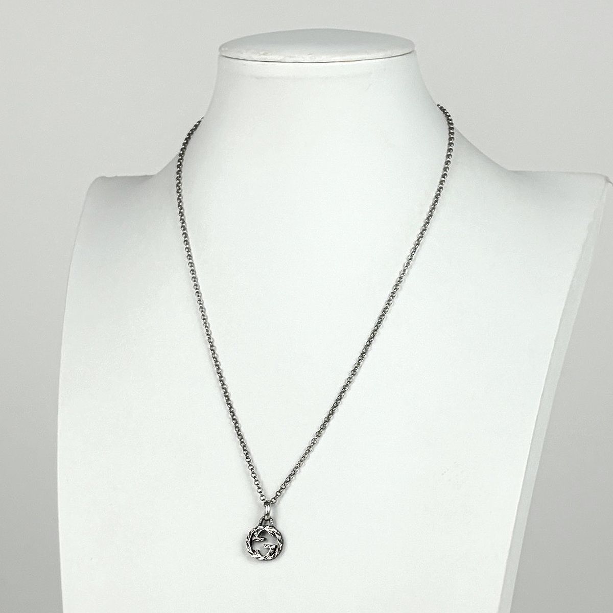 Gucci Interlocking Necklace 925 Sterling Silver — view 4