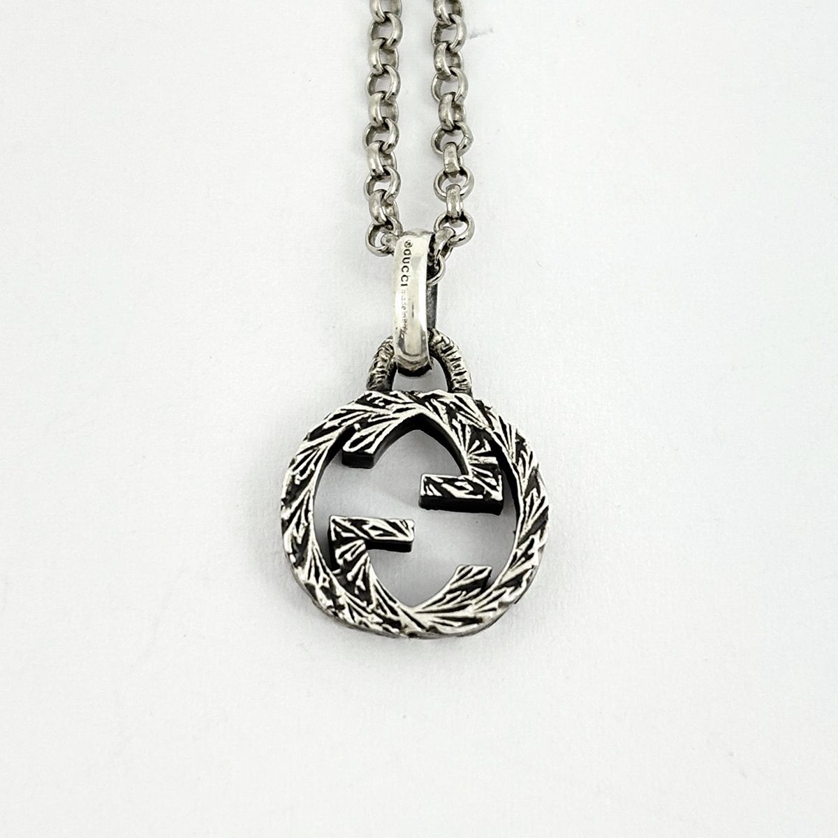 Gucci Interlocking Necklace 925 Sterling Silver — view 2