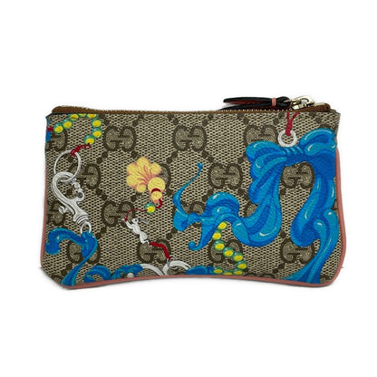Gucci Coin Case GG Supreme Beige Dark Brown Multi So Inji Collaboration Heart — view 2