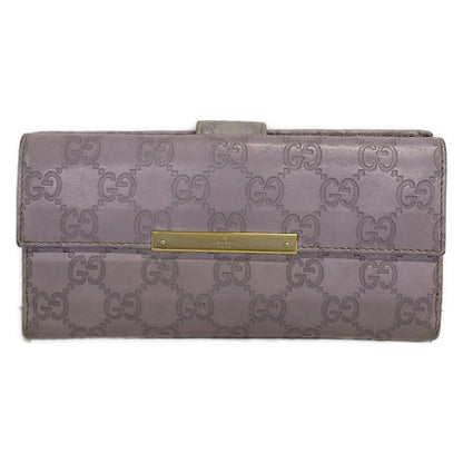 Gucci Wallet Metal Barguccissima Line Purple Leather