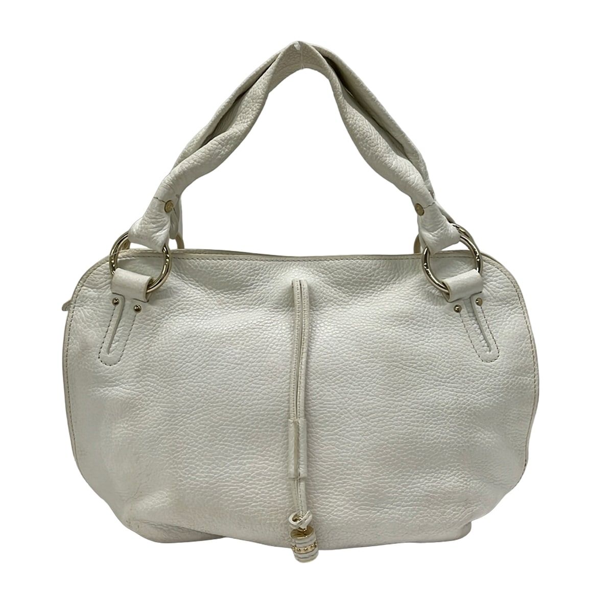 Celine Handbag Bittersweet White Leather