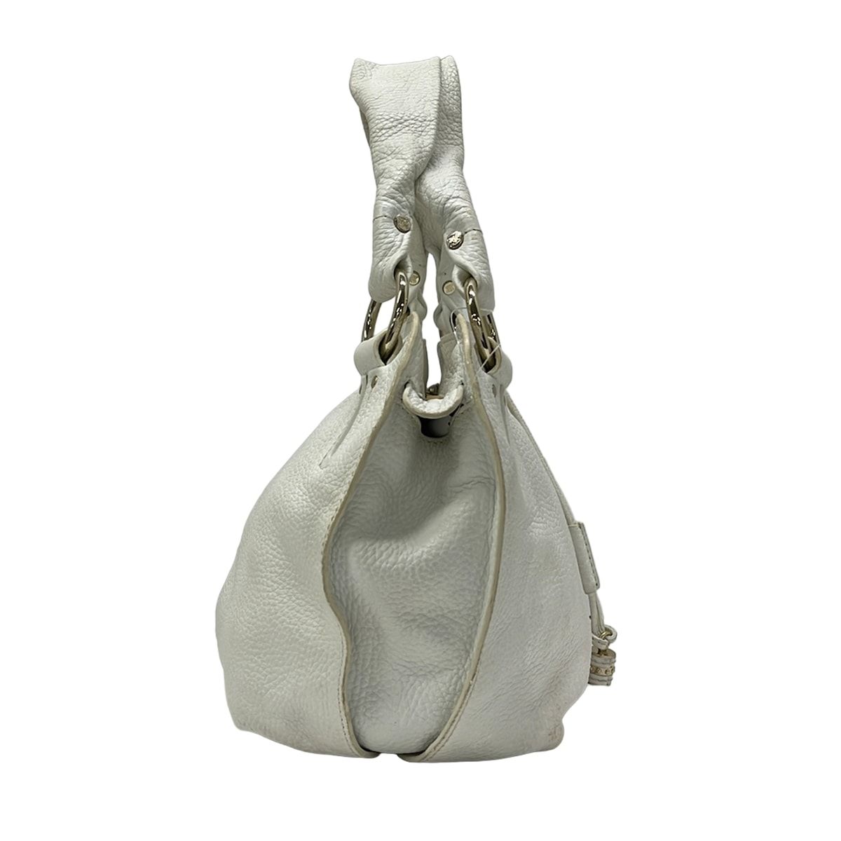 Celine Handbag Bittersweet White Leather — view 4