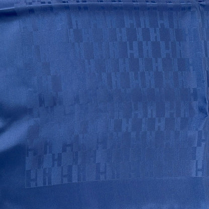 Hermes Scarf Blue Pocket Square Grand Silk — view 4