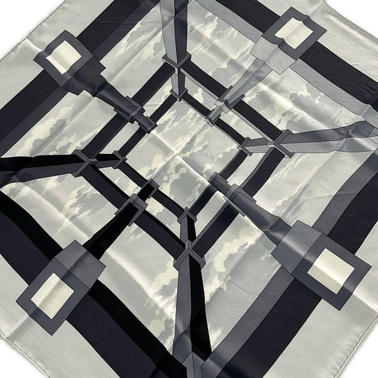 Hermes Scarf Carre 70 Light Gray Dark Amcassandre Pour