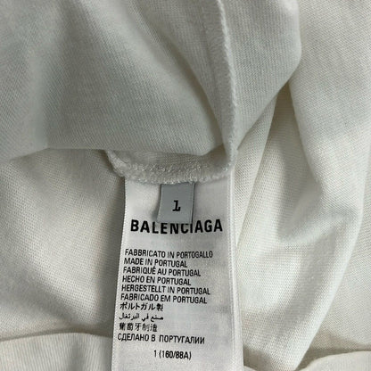 Balenciaga Short Sleeve T-Shirt 1 S White Black Crew Neck Embroidery Adidas — view 5