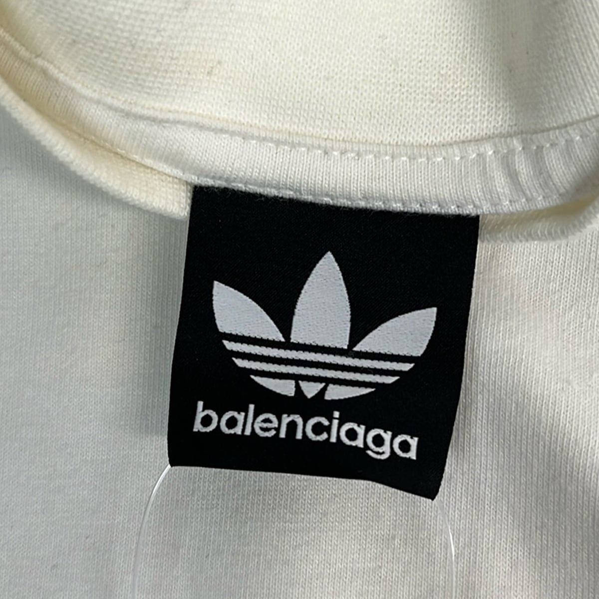 Balenciaga Short Sleeve T-Shirt 1 S White Black Crew Neck Embroidery Adidas — view 3