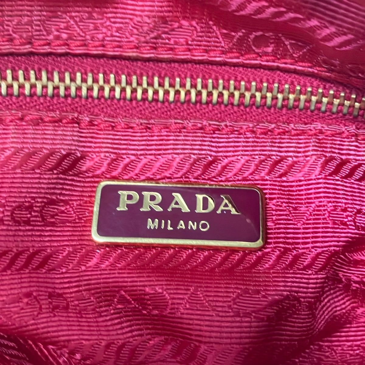 Prada Pouch Pink Gold Zip Around — view 5