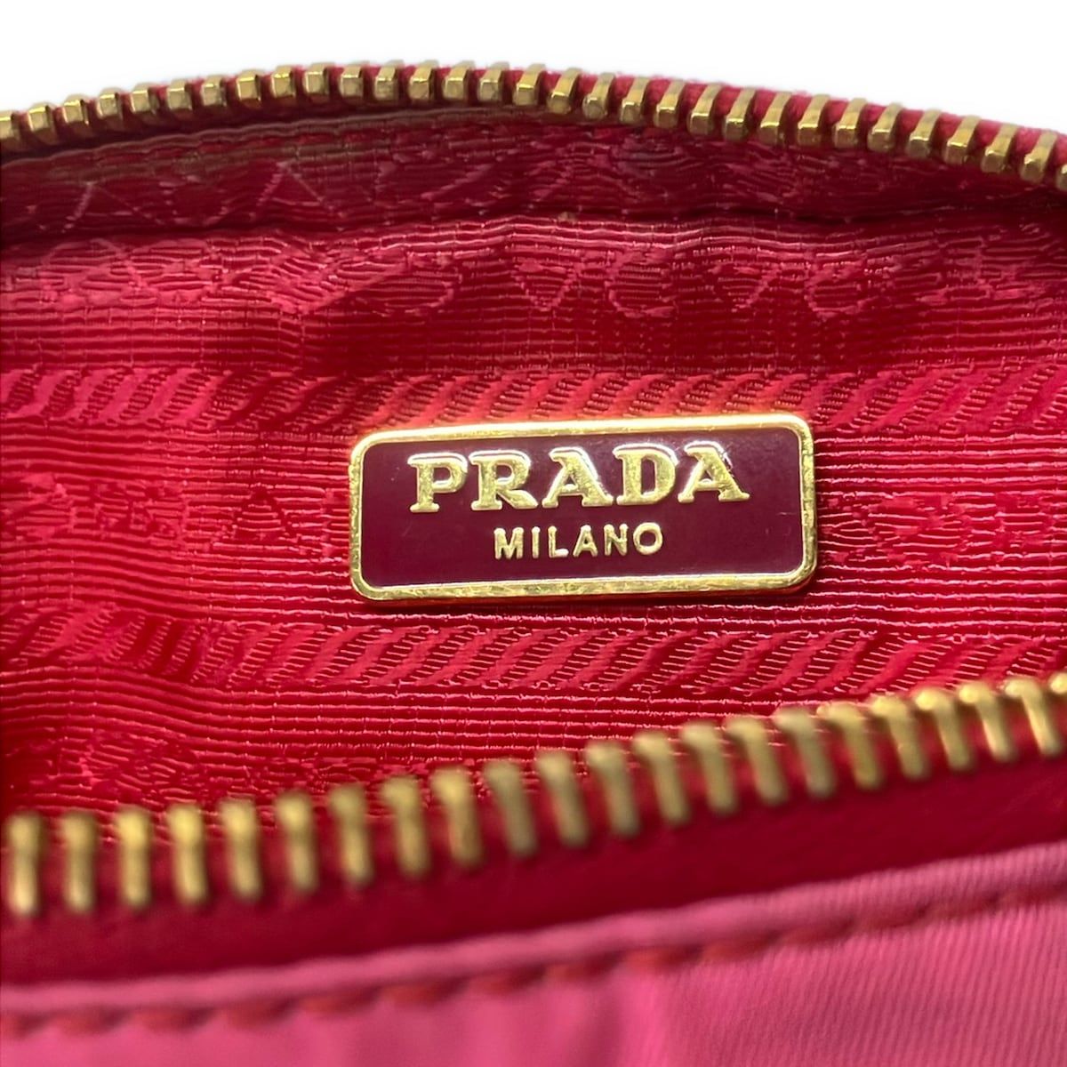 Prada Pouch Pink Gold Ribbon — view 5