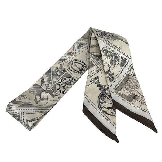 Hermes Scarf 12 Parchemin Graphite