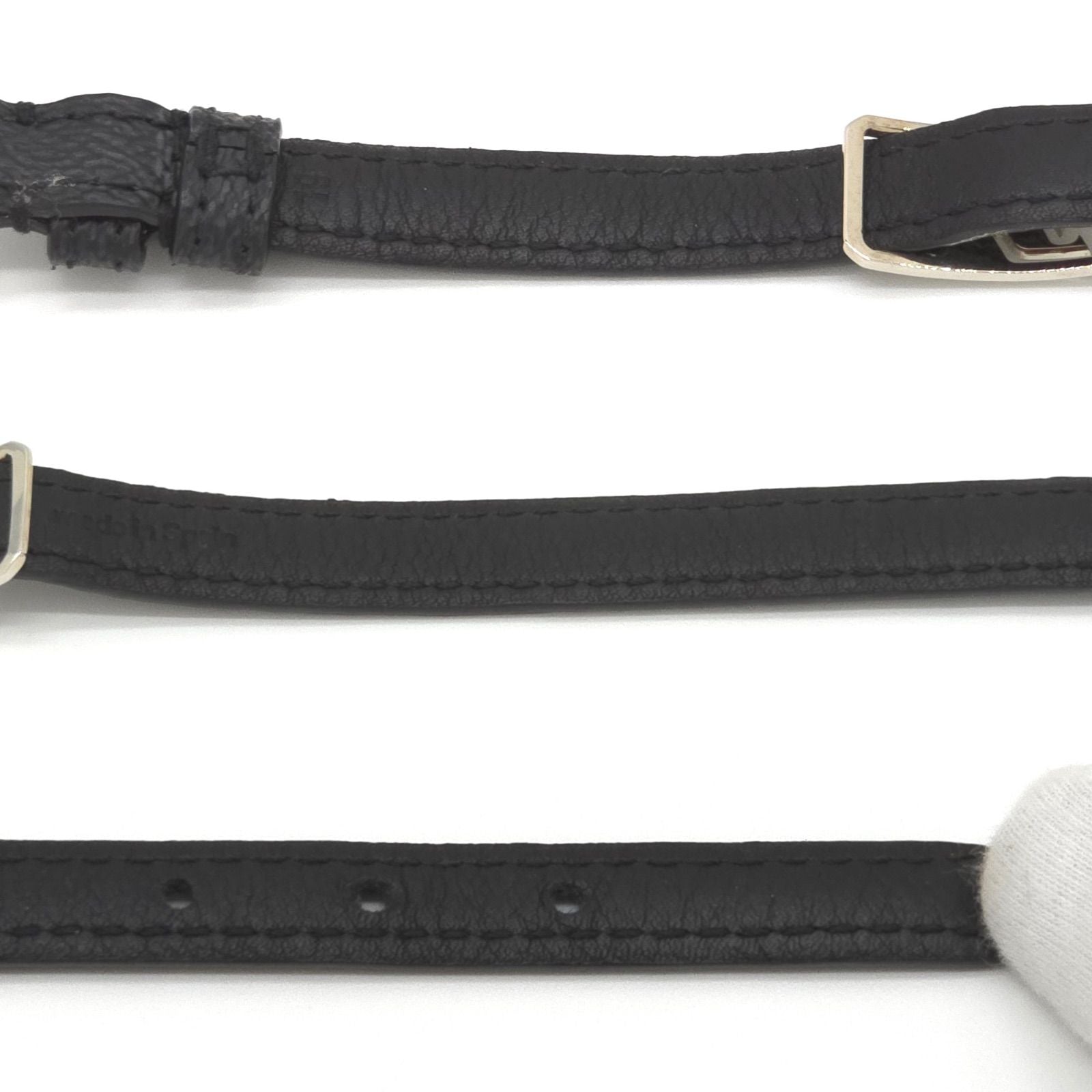 Louis Vuitton Bracelet Sign It Double 19 Damier Graphite Leather Black Color LV — view 4