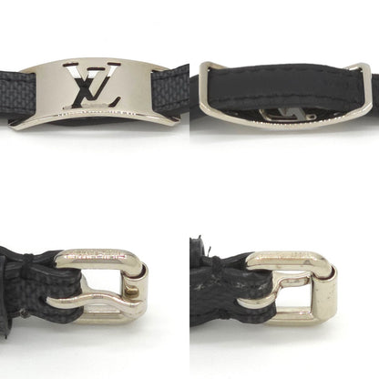 Louis Vuitton Bracelet Sign It Double 19 Damier Graphite Leather Black Color LV — view 5