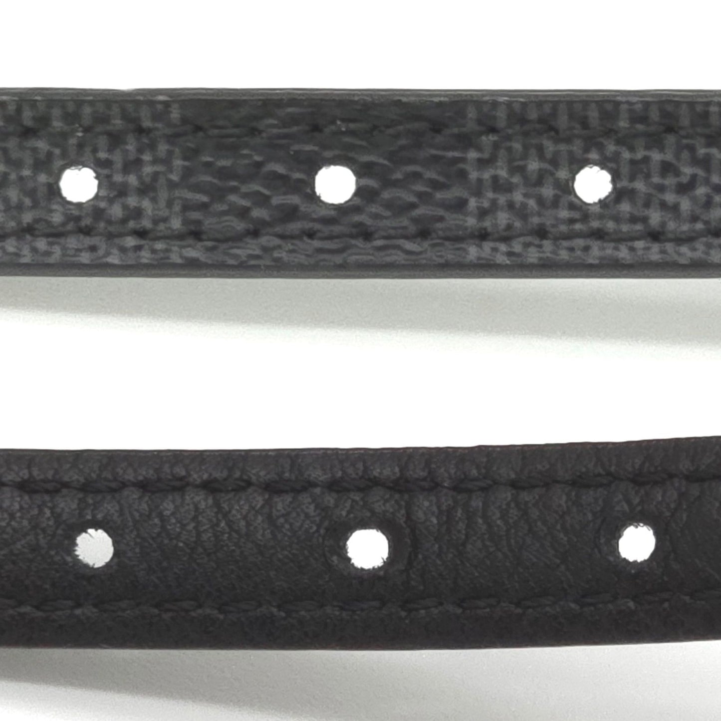 Louis Vuitton Bracelet Sign It Double 19 Damier Graphite Leather Black Color LV — view 6