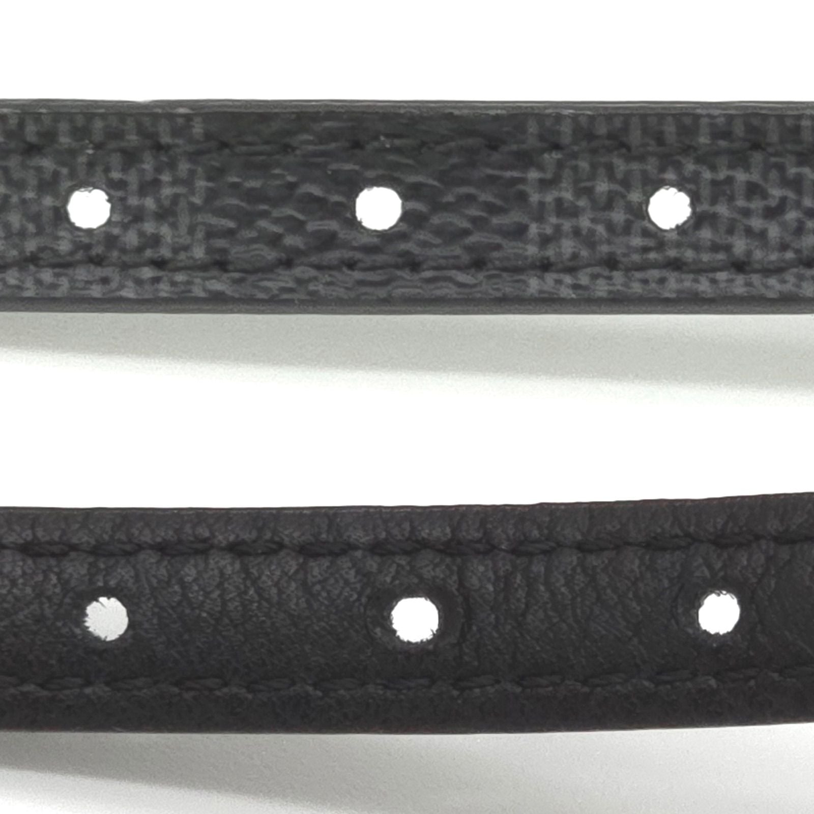Louis Vuitton Bracelet Sign It Double 19 Damier Graphite Leather Black Color LV — view 6