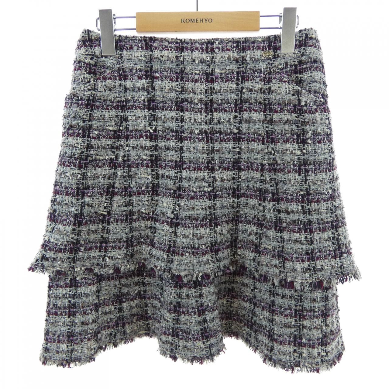 Chanel Vintage Skirt Gray