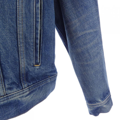 Celine Hooded Trucker Jacket Denim — view 6