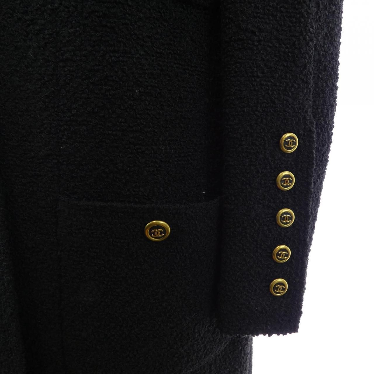 Chanel Vintage Coat Black — view 6