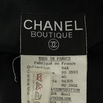 Chanel Vintage Coat Black — view 4