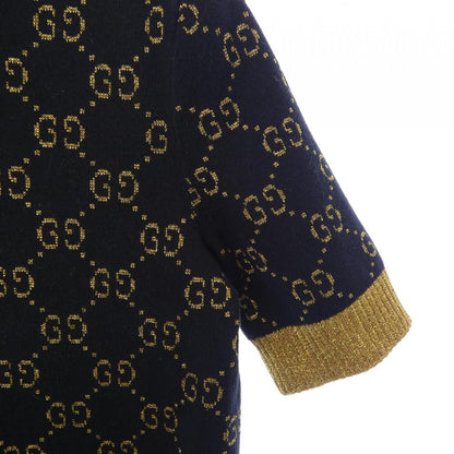 Gucci GG Cotton Lame Fabric Top Knit Sweater — view 6