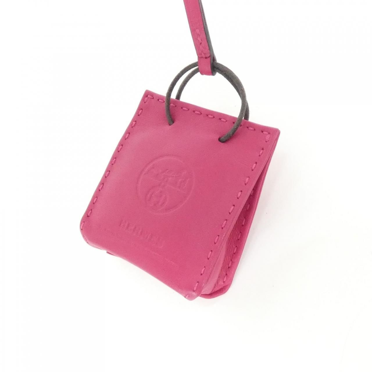 Hermes Sac Orange Bag Charm — view 2