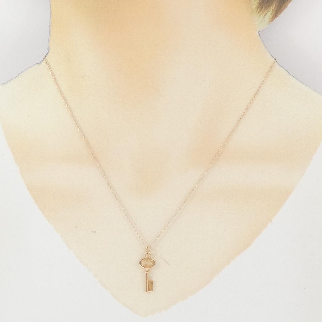 Tiffany & Co Vintage Oval Key Mini Necklace — view 5