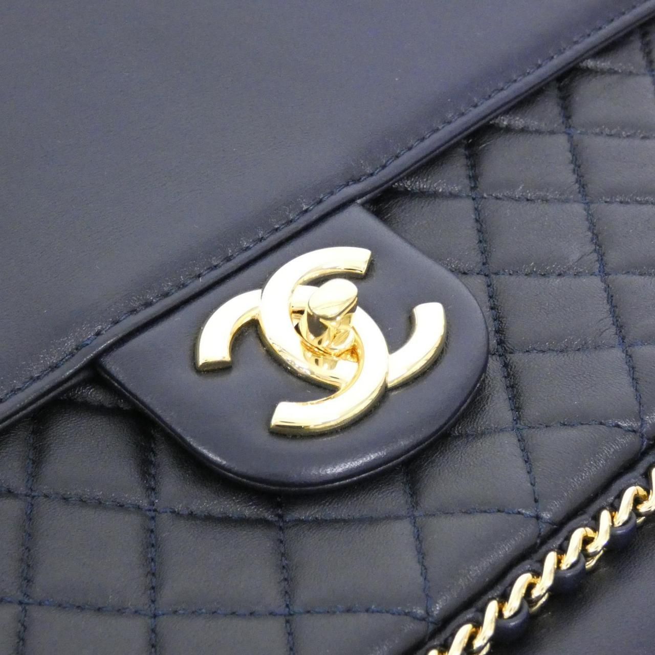 Chanel Bag Handbag Navy — view 7
