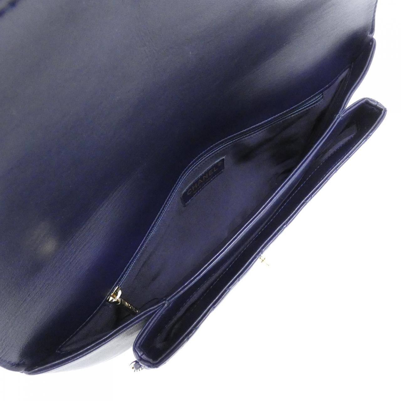 Chanel Bag Handbag Navy — view 8
