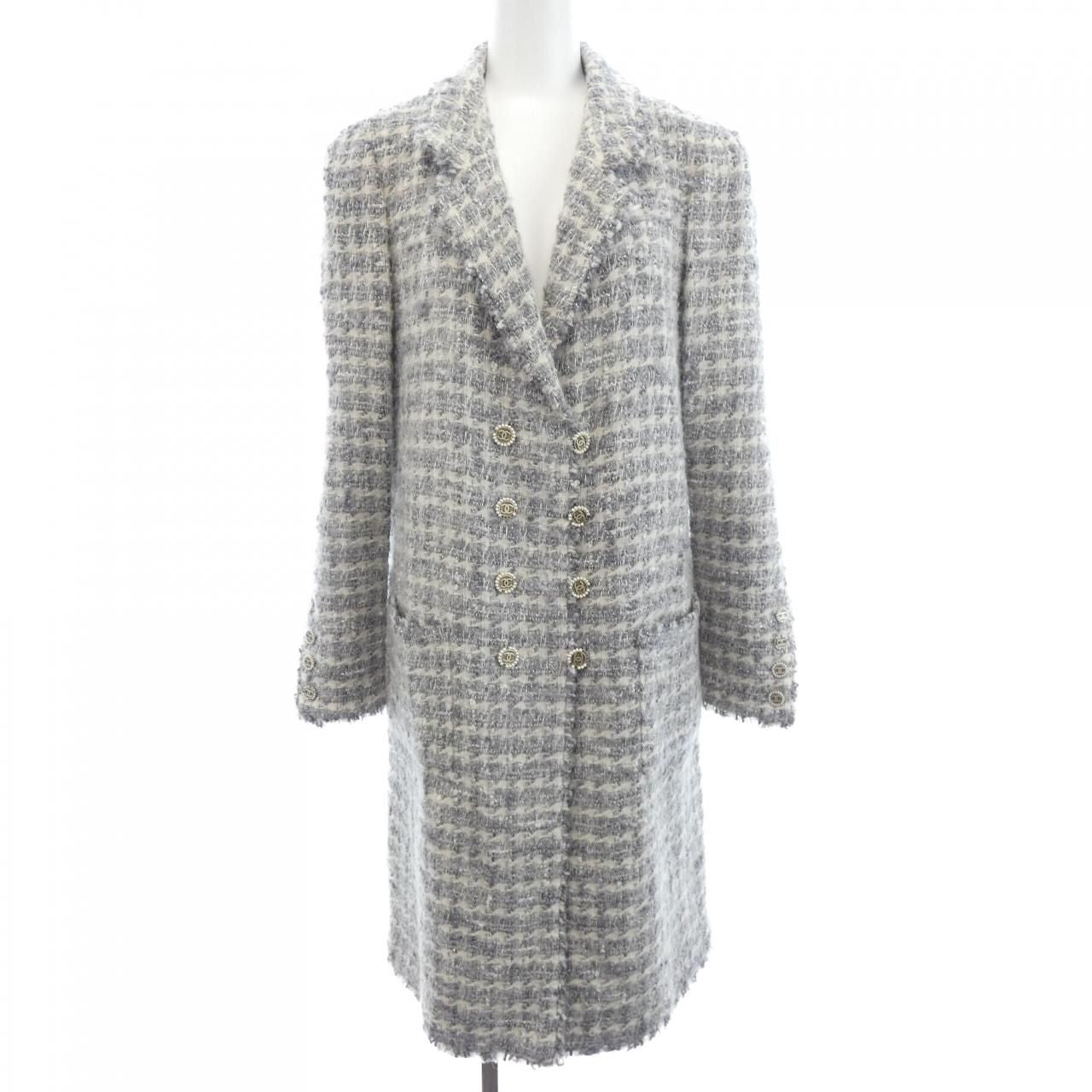 Chanel Vintage Coat Gray