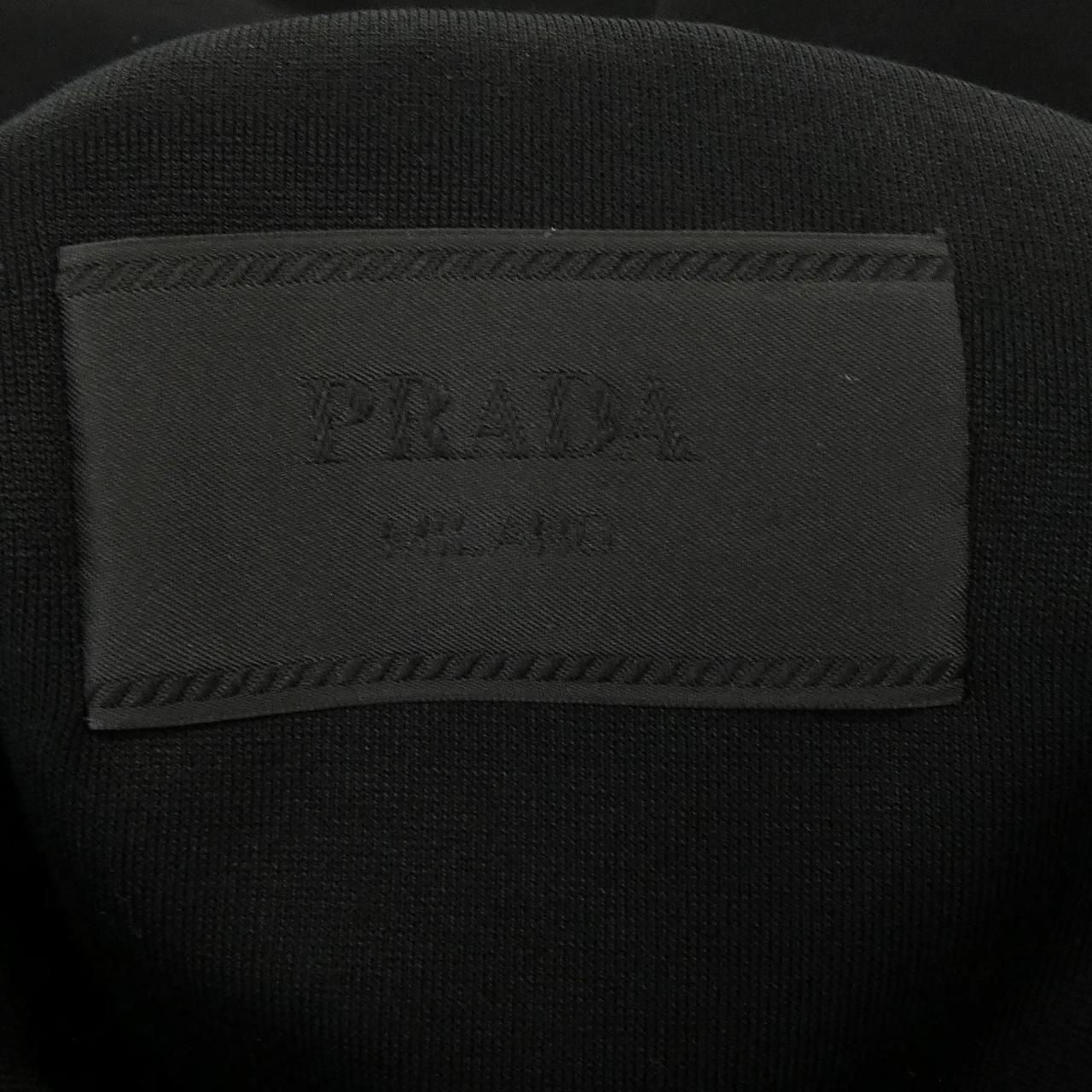 Prada Cotton Fleece Re-Nylon Hoodie Triangle Logo — view 4