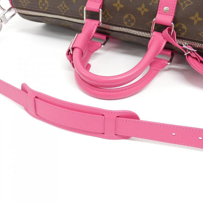 Louis Vuitton Monogram Macassar Keepall Bandouliere 45 cm Boston — view 5