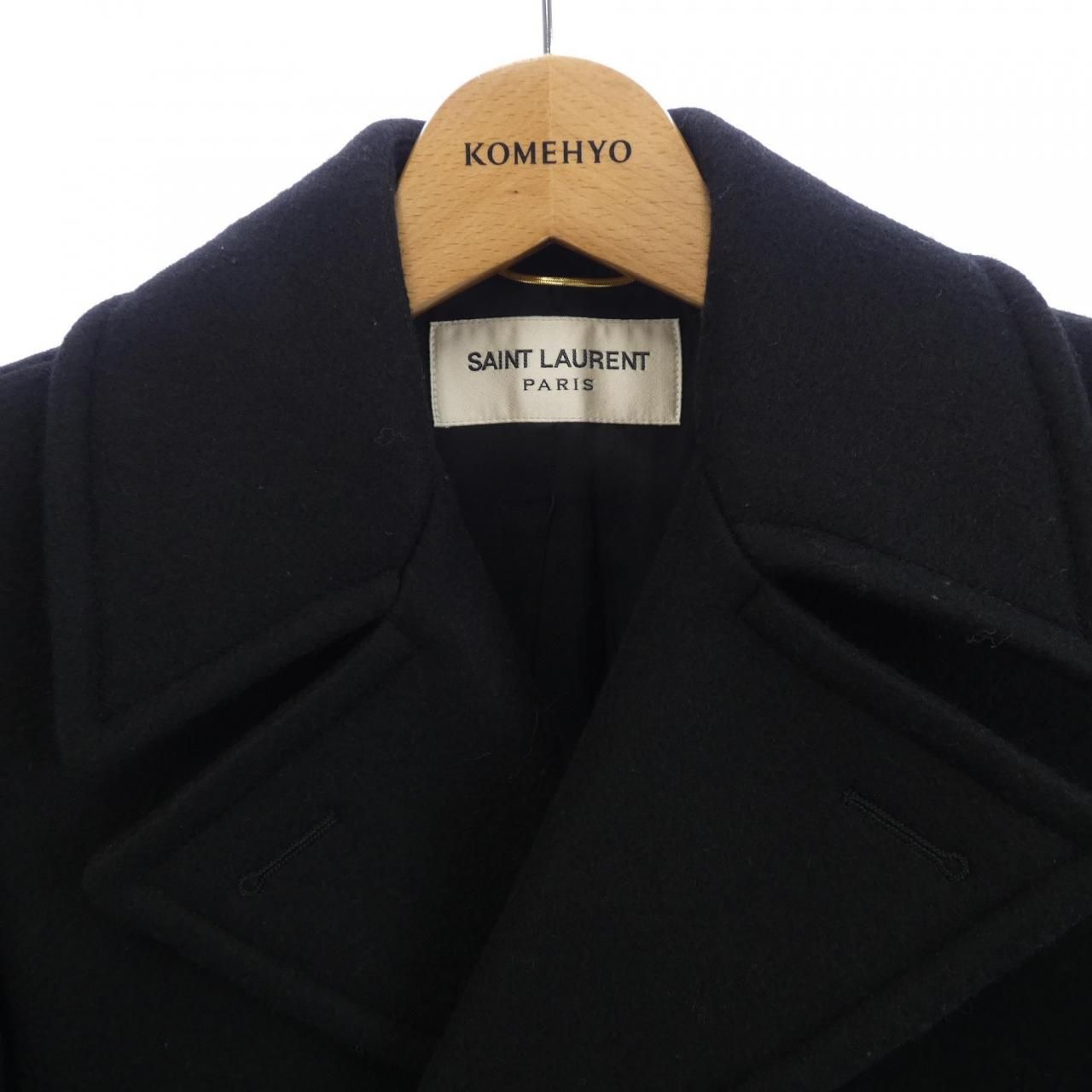 Saint Laurent Coat Black — view 5