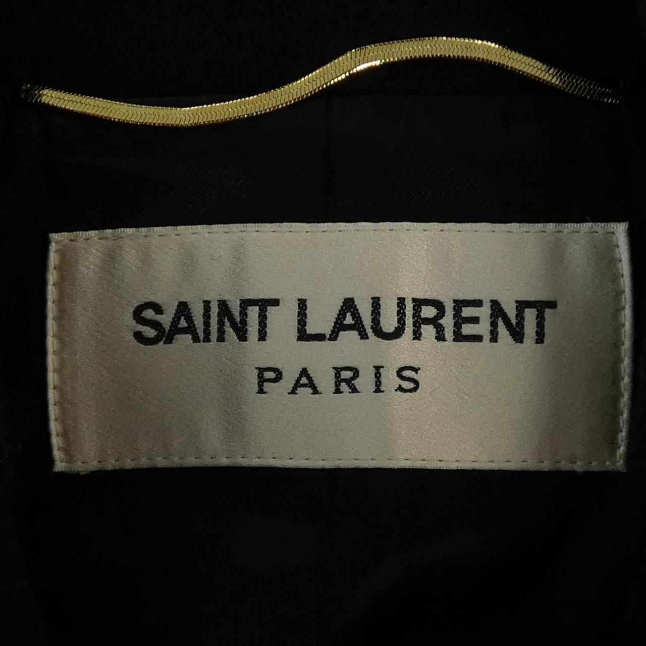 Saint Laurent Coat Black — view 4