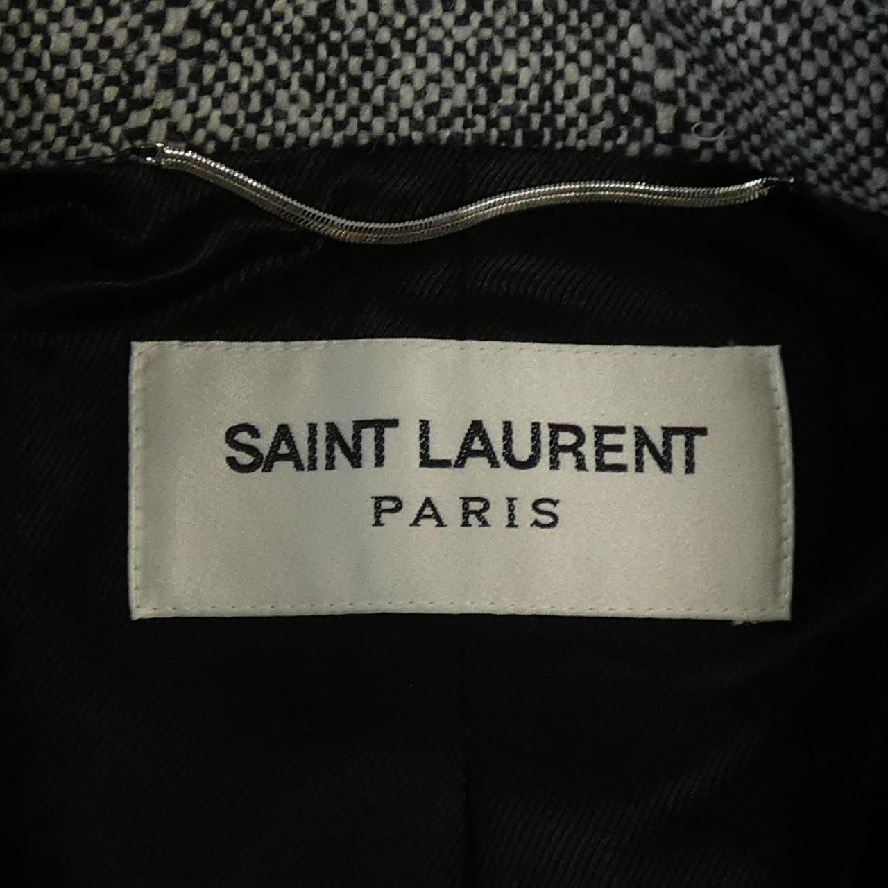 Saint Laurent Coat Black — view 4
