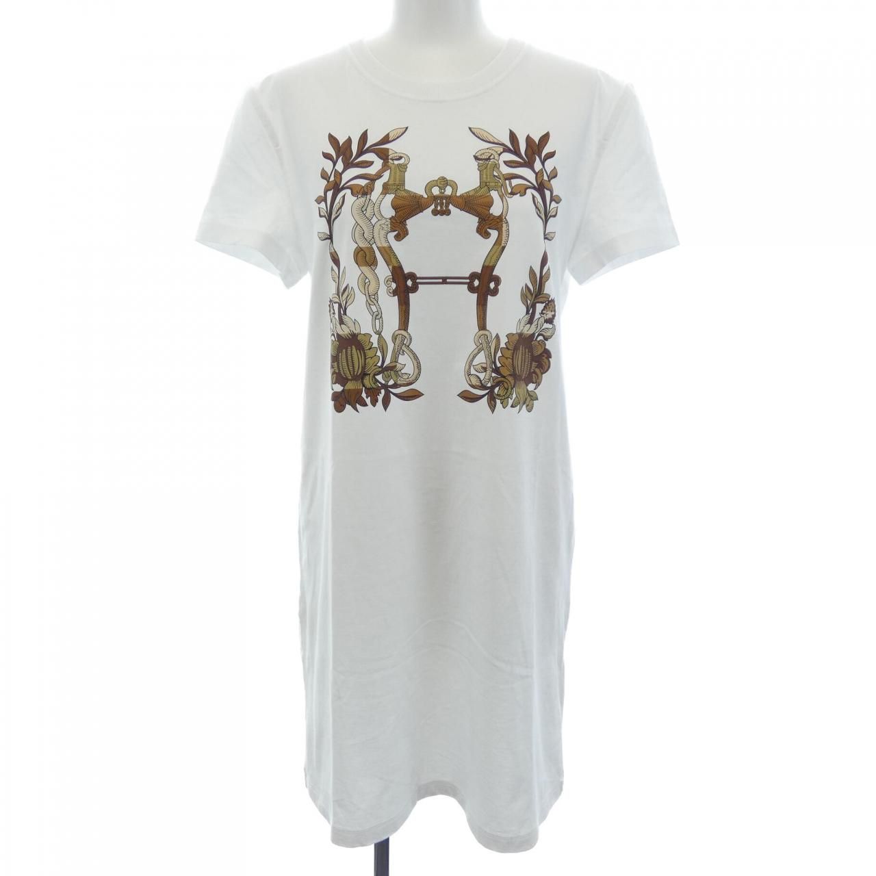 Hermes Cartouche Della Cavalleria Cut Dress
