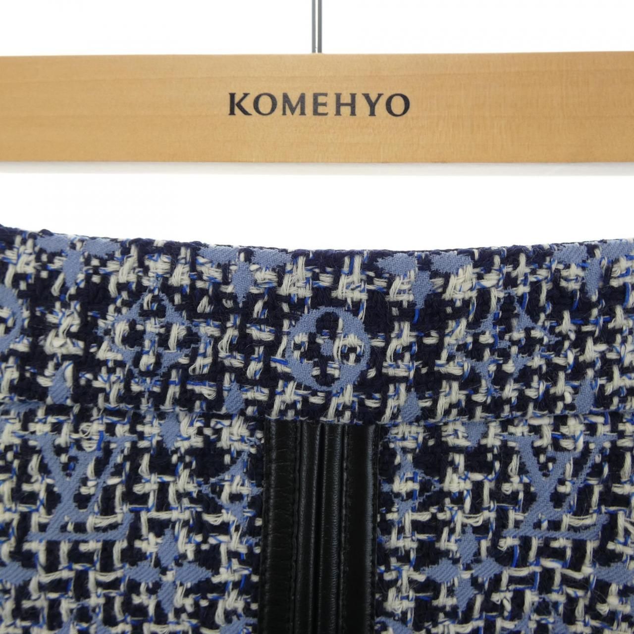 Louis Vuitton Leather Accent Monogram Skirt — view 6