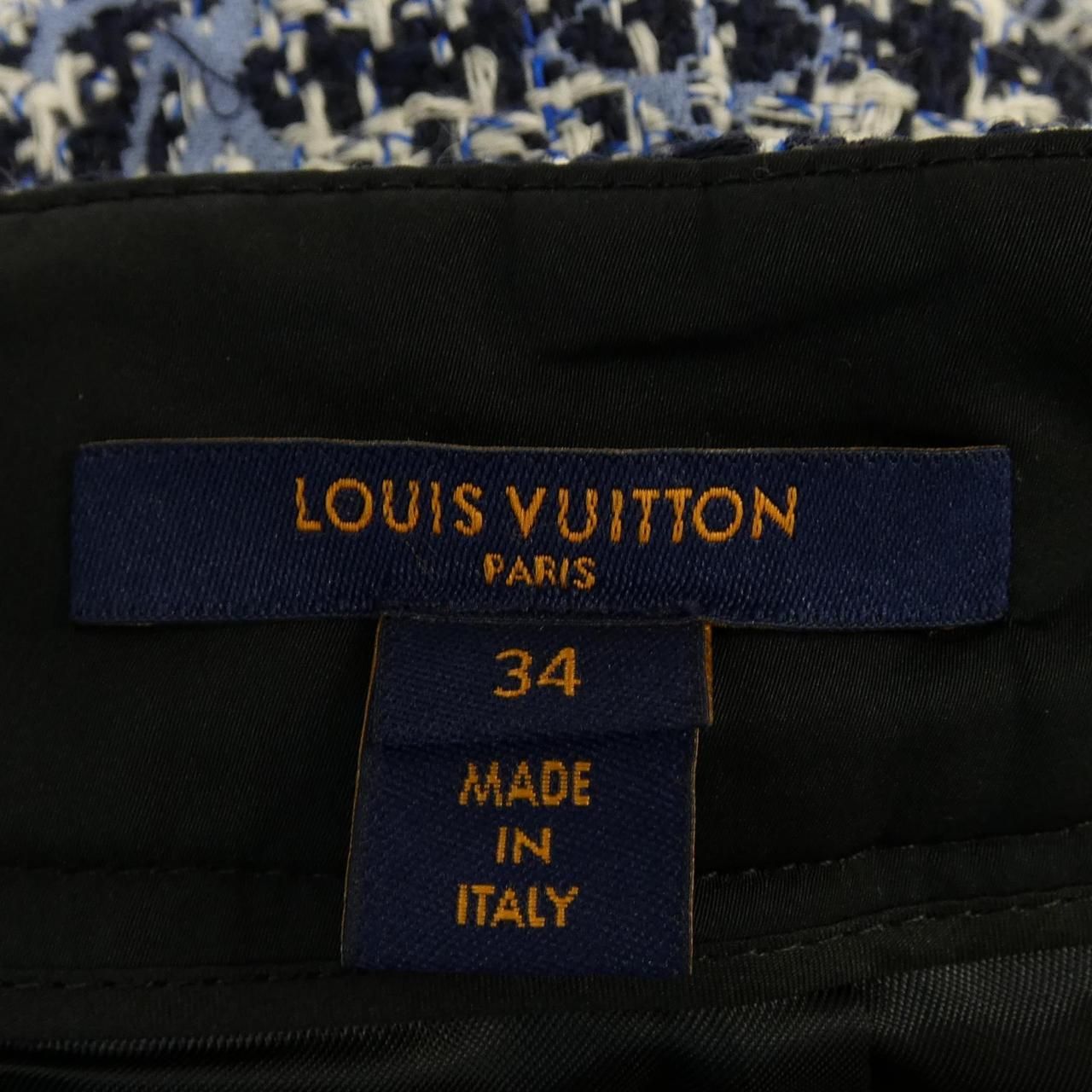 Louis Vuitton Leather Accent Monogram Skirt — view 5