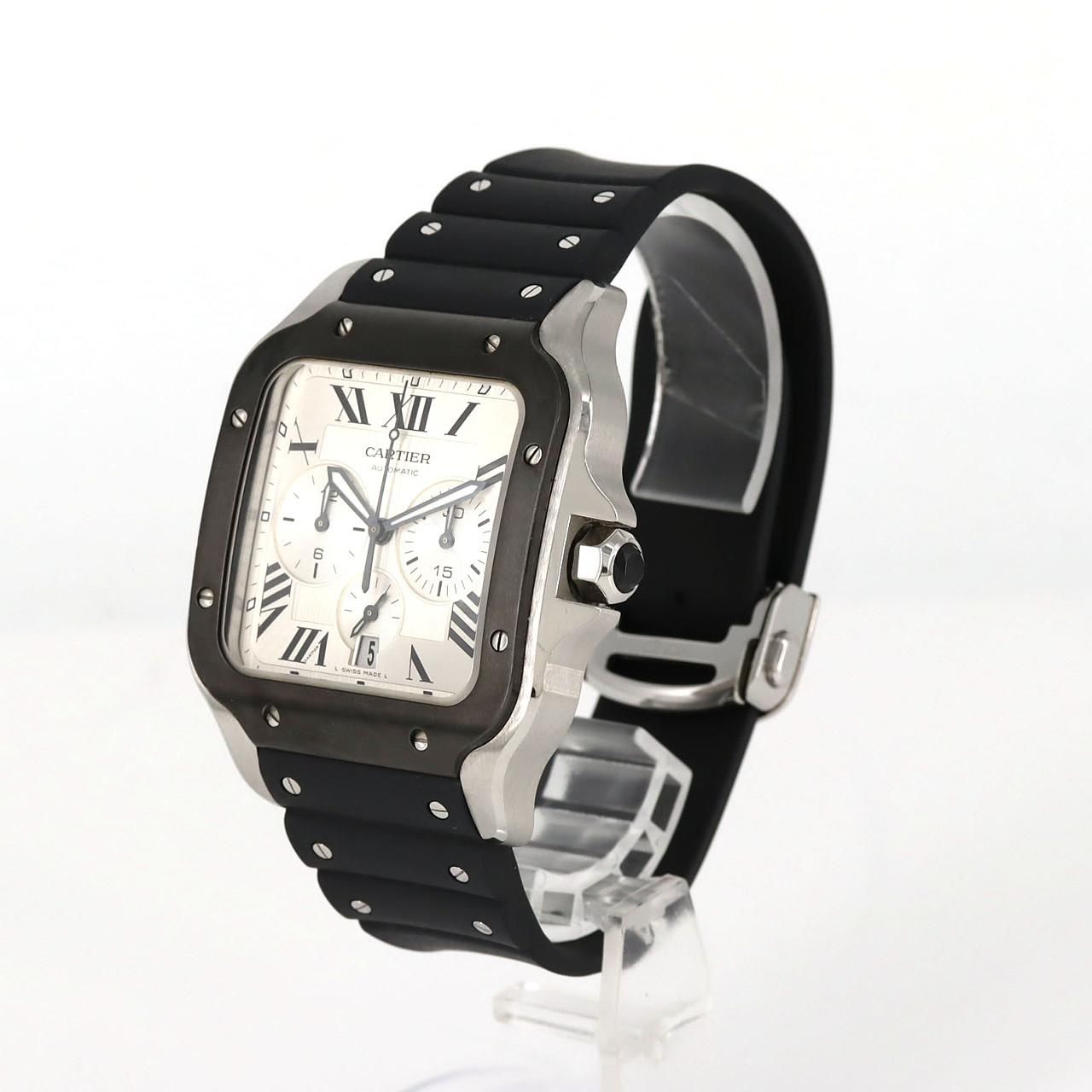 Cartier Santos Chronograph XL SS Automatic Winding Watch — view 2