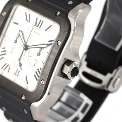 Cartier Santos Chronograph XL SS Automatic Winding Watch — view 4