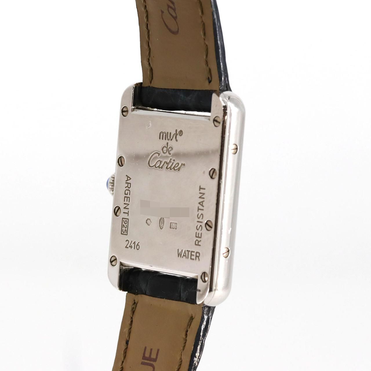 Cartier Must Tank SM Silver Quartz Watch — view 5