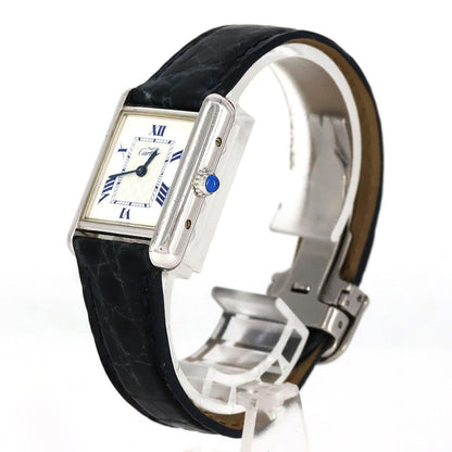 Cartier Must Tank SM Silver Quartz Watch — view 2