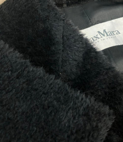 Max Mara Coat Oversize Double Breasted Alpaca Egg Line Long Teddy Bear Icon — view 7