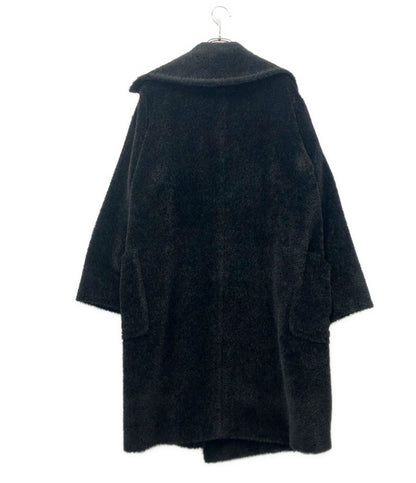 Max Mara Coat Oversize Double Breasted Alpaca Egg Line Long Teddy Bear Icon — view 2