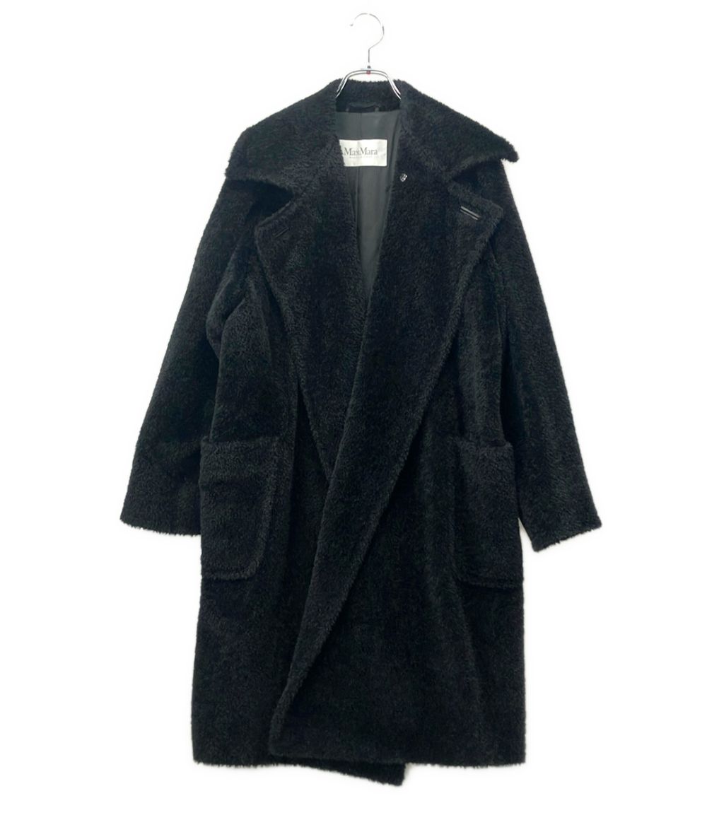 Max Mara Coat Oversize Double Breasted Alpaca Egg Line Long Teddy Bear Icon
