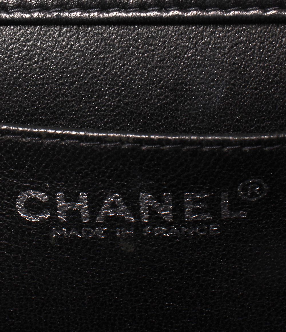 Chanel Chain Shoulder Bag Crossbody Bicolor Silver Chocolate — view 4