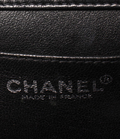 Chanel Chain Shoulder Bag Crossbody Bicolor Silver Chocolate — view 4